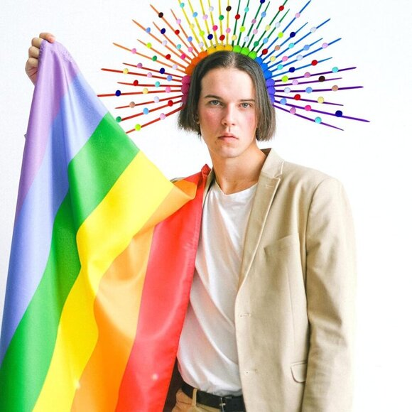 Rainbow Pride Month Headband Polypropylene Colorful Hair Accessory for Adults - Picture 4 of 9